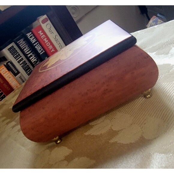 Jewelry Box Wood Star Inlay design made in Italy The San Francisco Music Box C0. - Picture 11 of 14